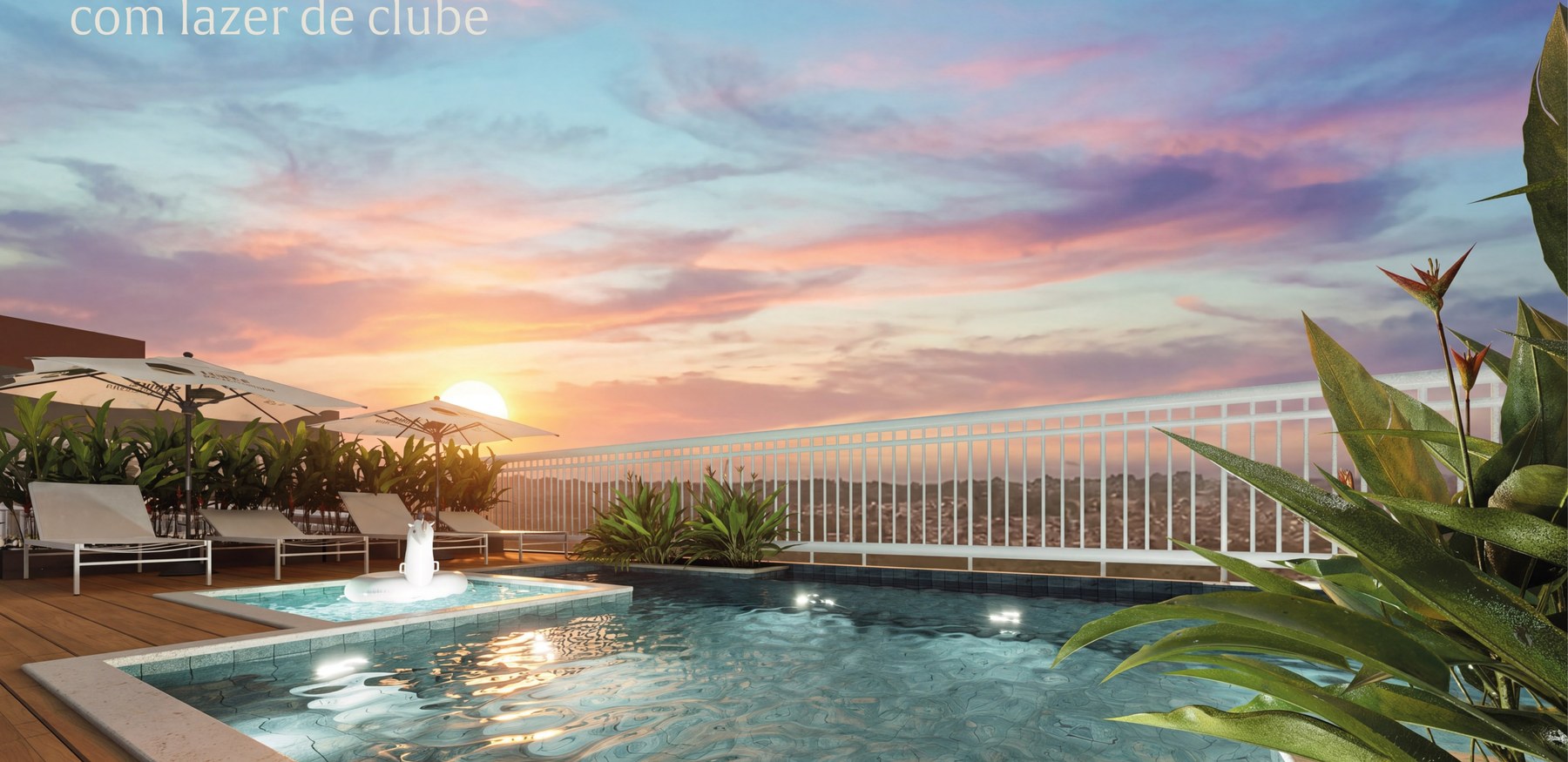 Piscinas no rooftop — Terra Montenegro