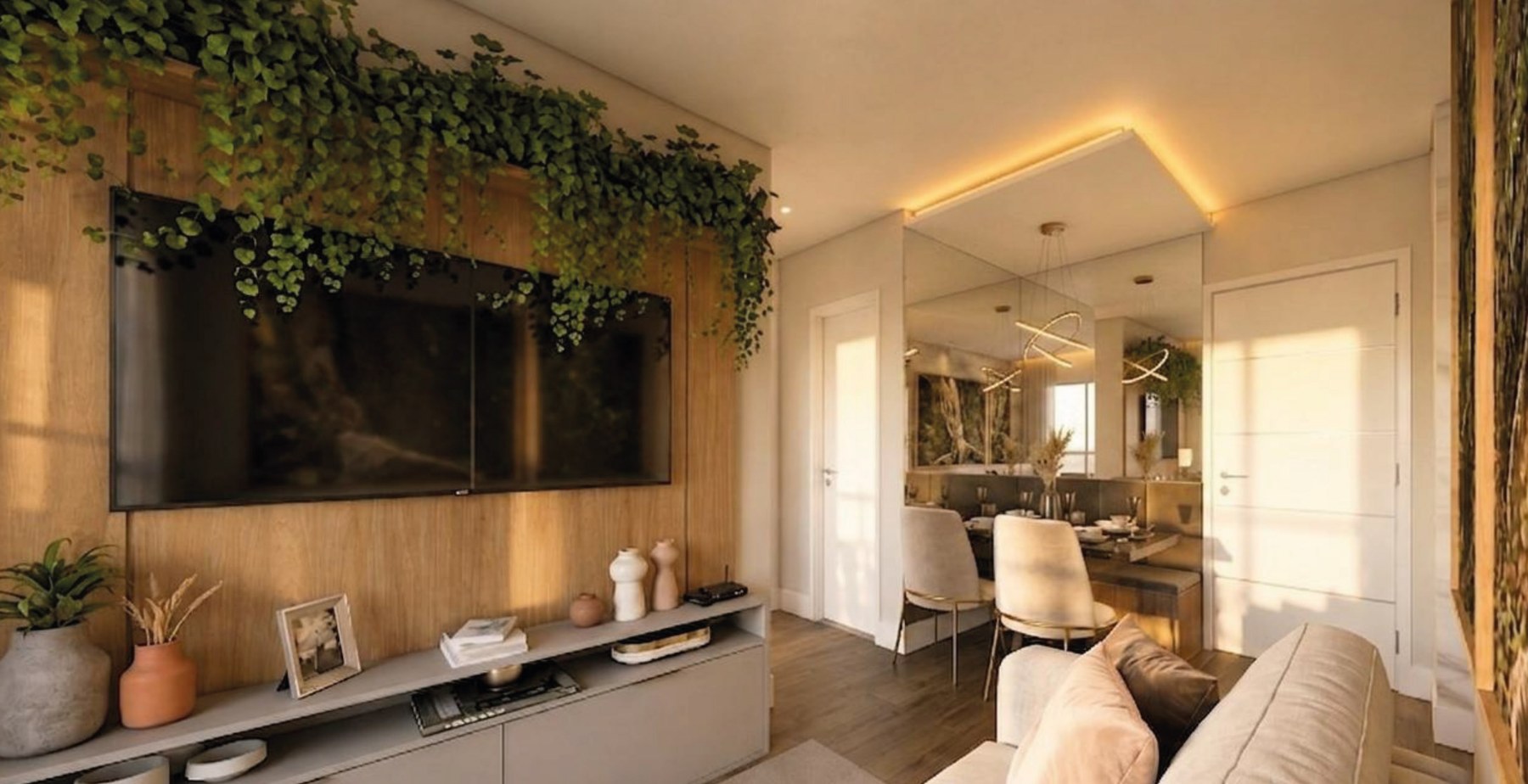 Sala de estar e jantar — Terra Montenegro